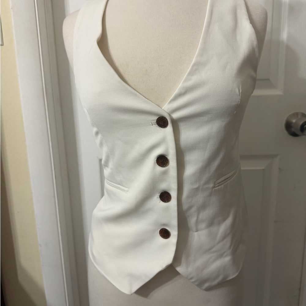 Zara Off-White Vest